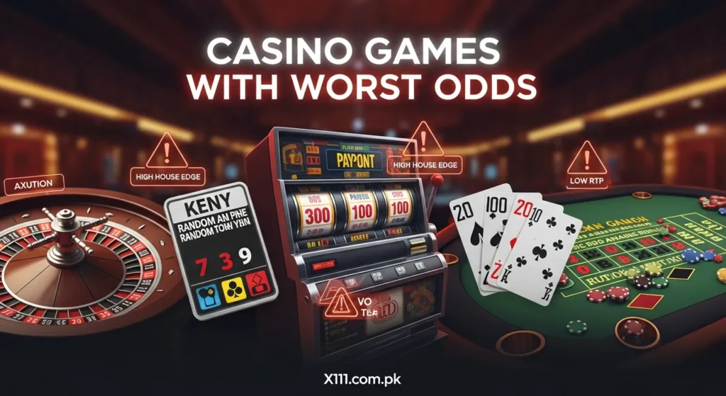 Casino Games with Worst Odds